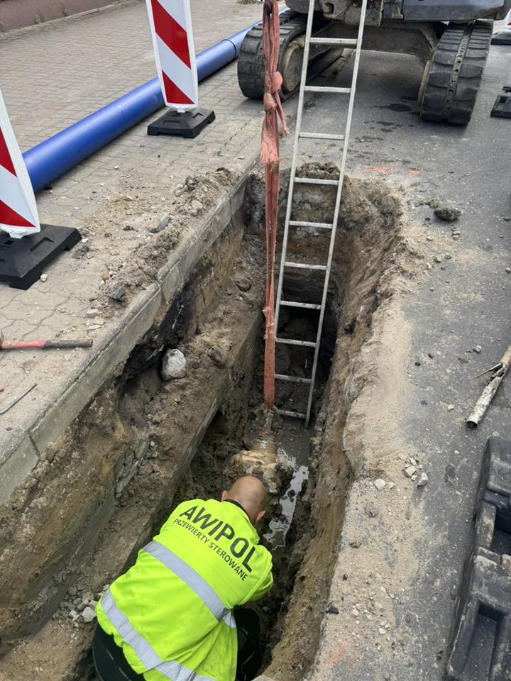 Wiertnica HDD w pracy – AWIPOL